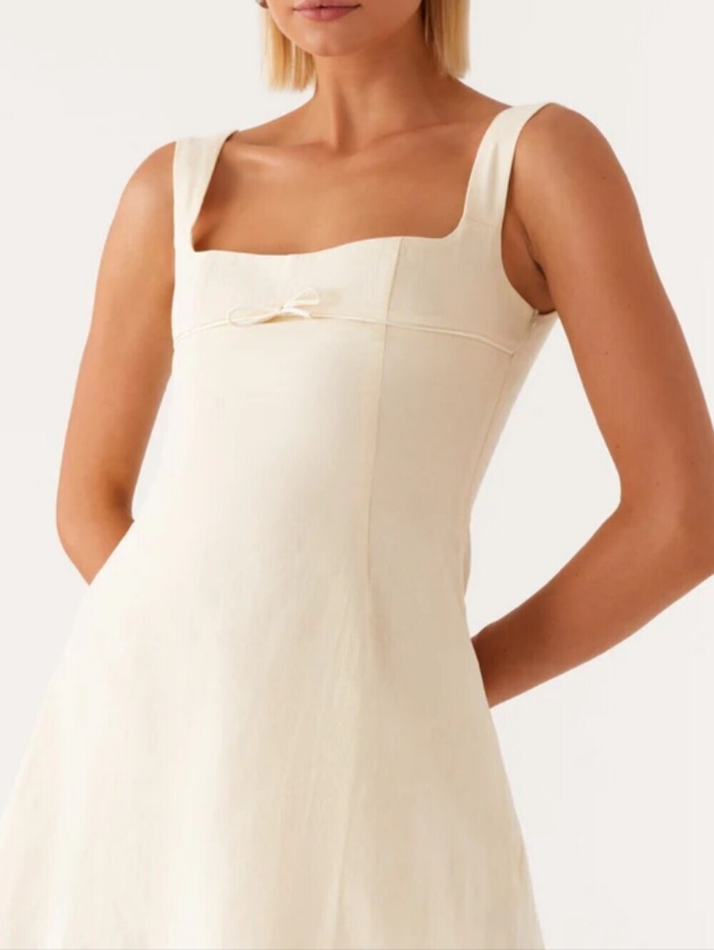 Peppermayo Cadence Square Neck Line Sleveless  mini Dress Size 12 Nwt
